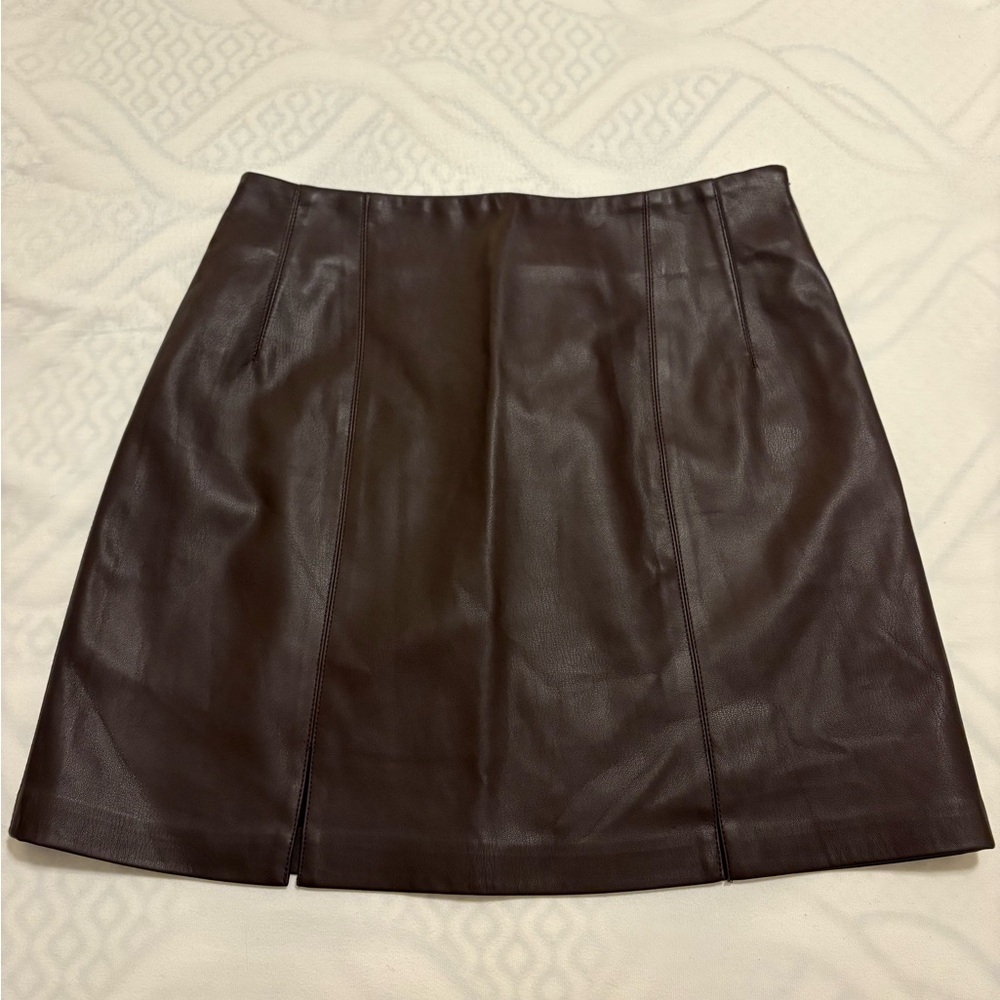 Topshop Deep Wine Mini Skirt